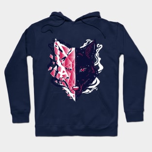 Wolf Head Smoke Design Hoodie